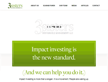 Tablet Screenshot of 3sistersinvest.com
